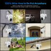 6x Wifi Security Camera Wireless CCTV Home PTZ Outdoor Solar System 4MP 16CH NVR