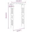 Rose Arch Bamboo 118x40x187 cm