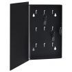 Key Box with Magnetic Board Black 30x20x5.5 cm