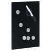 Key Box with Magnetic Board Black 30x20x5.5 cm