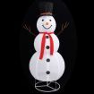 Decorative Christmas Snowman Figure LED Luxury Fabric 180cm