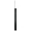 Hanging Mirror with Hook Black 30 cm