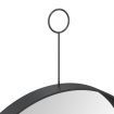 Hanging Mirror with Hook Black 30 cm