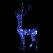 Acrylic Reindeer Christmas Decoration 140 LEDs 120 cm Blue