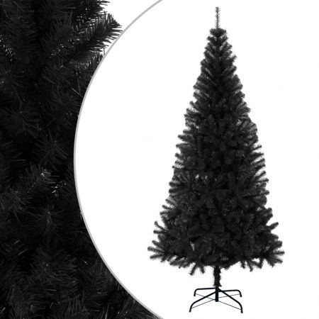 Artificial Christmas Tree with Stand Black 240 cm PVC