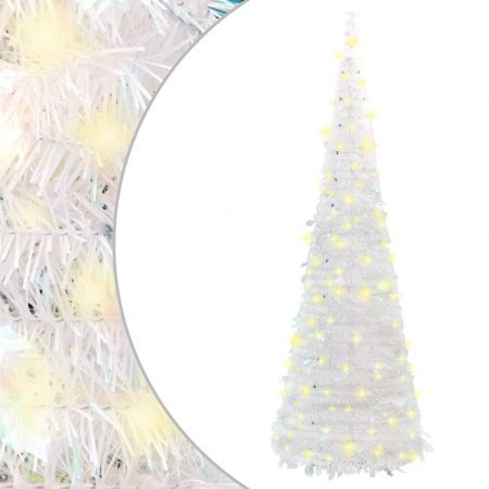 Artificial Christmas Tree Pop-up 50 LEDs White 120 cm