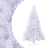 Artificial Half Christmas Tree with Stand White 210 cm PVC