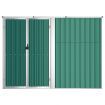 Garden Tool Shed Green 225x89x161 cm Galvanised Steel