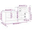 Shoe Cabinet Black 100x42x60 cm Engineered Wood