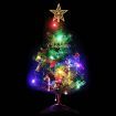 Mini Artificial Pre-lit Christmas Tree with 20 LEDs Green 45 cm