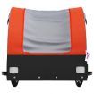 Bike Trailer Black and Orange 45 kg Iron