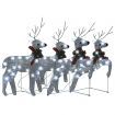 Christmas Reindeers 4 pcs Silver 80 LEDs