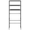 3-Tier Storage Rack over Laundry Machine Black 69x28x169 cm