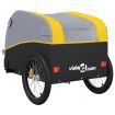 Bike Trailer Black and Yellow 45 kg Iron