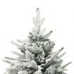 Artificial Christmas Tree with Flocked Snow Green 210 cm PVC&PE