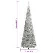 Artificial Christmas Tree Pop-up Flocked Snow 200 LEDs 210 cm