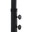 Outdoor Parasol with Aluminium Pole 460x270 cm Black