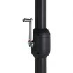 Outdoor Parasol with Aluminium Pole 460x270 cm Black