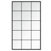 Wall Mirror Black 100x60 cm Metal