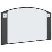 Wall Mirror Black 100x60 cm Arch Iron