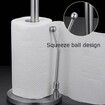 Toilet Paper Holder Stainless Steel Spring Bead Paper Towel Rack