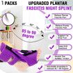 1 Pack Plantar Fasciitis Night Splint,Upgrade 3 Adjustable straps Relief for Women & Men,Brace,Achilles Tendonitis and Foot Drop(Purple)