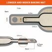 Silicone Bread Sling Dutch Oven Liner,Non-Stick & Easy Clean Reusable Oval Silicone Bread Baking Mat with Long Handles,Easy to Transfer Sourdough Bread - 2 Gray set