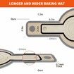 Silicone Bread Sling for Dutch Oven Liners,Non Stick 2 PCS,Easy Clean Reusable Silicone Bread Baking Mat with Long Handles,Easy to Transfer Sourdough Bread