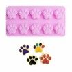 Puppy Dog Paw and Bone Silicone Molds,Non-Stick Food Grade Silicone Molds for Chocolate,Candy,Jelly,Ice Cube,Dog Treats (Puppy Paw Bone Set of 4PCS)