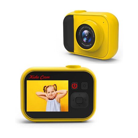 Kids Camera, Kids Camera Toys, Mini Kids Digital Camera, Toy Cameras for Boys and Girls, Christmas Birthday Gifts for 3 to 10 Year Kids, Yellow