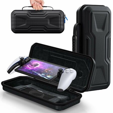 Carrying Case for PlayStation Portal,Protective Hard Shell Portable Travel Carry Handbag Full Protective Case Accessories for PlayStation Portal Remote Player (Black)