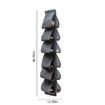 Hanging Shoe Organizer,Shoe Storage Bag Non-Woven Hanging Closet Organizers,12 Compartment Dustproof Storage Convenient Shoe Rack(Grey)