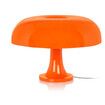 USB Cable Orange Mushroom Lamp, Retro Nesso Table Lamp, Dimmable Orange Lamp, Mid Century 70s Funky Lamp for Desk (Orange)