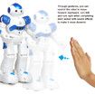 (Blue)RC Robot Toys for Kids, Gesture Sensing Programmable Rechargeable Remote Control Robot for Boys Girls Birthday Gift Present