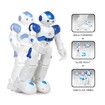 (Blue)RC Robot Toys for Kids, Gesture Sensing Programmable Rechargeable Remote Control Robot for Boys Girls Birthday Gift Present