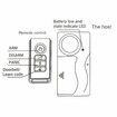 Wireless Door Alarm with Remote Control, Window Opening Alarm, Home Security Sensor, Pool Alarm for Kids Safety