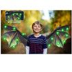 Electric Dragon Wings with LED Lights - Moving Dragon Wings with Music for Boys Man to Cosplay Dress Up Color Green