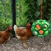 2pcs Chicken Vegetable Feeder Ball Hanging Feeding Toy, Poultry Fruit Holder Chicken Cabbage Feeder Treat Feeding Tool for Hens Chicken Coop Goose Duck Large Birds