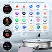 Smart Watch Fitness Tracker Answer Make Call Women Android iOS Smartwatch Waterproof 1.32 Inch HD Touch Screen Voice Control Purple