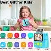 Instant Print Camera 1080P HD Ink Instant Photo - Christmas Birthday Gifts for Girls Boys Age 3-8 - Portable Kids Toy