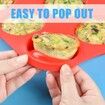 12 Cups Silicone Muffin Pan - Nonstick Cupcake Pan 2 Pack Regular Size Silicone Mold