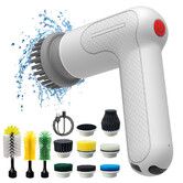 Electric Spin Scrubber Spofan Cordless Cleaning Brush with Replaceable Brush Heads and Rotating Speed Portable Shower Scrubber for Kitchen Tub Floor Car