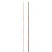 Telescopic Tent Poles with Length of 170-255 cm 2 pcs Galvanised Steel