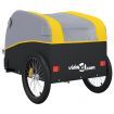 Bike Trailer Black and Yellow 30 kg Iron