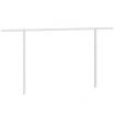 Awning Post Set White 450x245 cm Iron