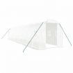 Greenhouse with Steel Frame White 20 m² 10x2x2 m