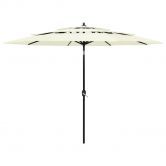 3-Tier Parasol with Aluminium Pole Sand 3 m
