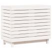 Laundry Basket White 88.5x44x76 cm Solid Wood Pine