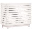 Laundry Basket White 88.5x44x76 cm Solid Wood Pine