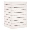 Laundry Basket White 44x44x66 cm Solid Wood Pine